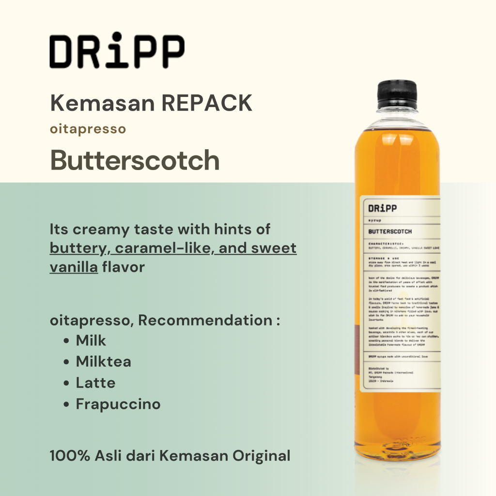 

REPACK - Dripp Butterscotch Syrup [100] g