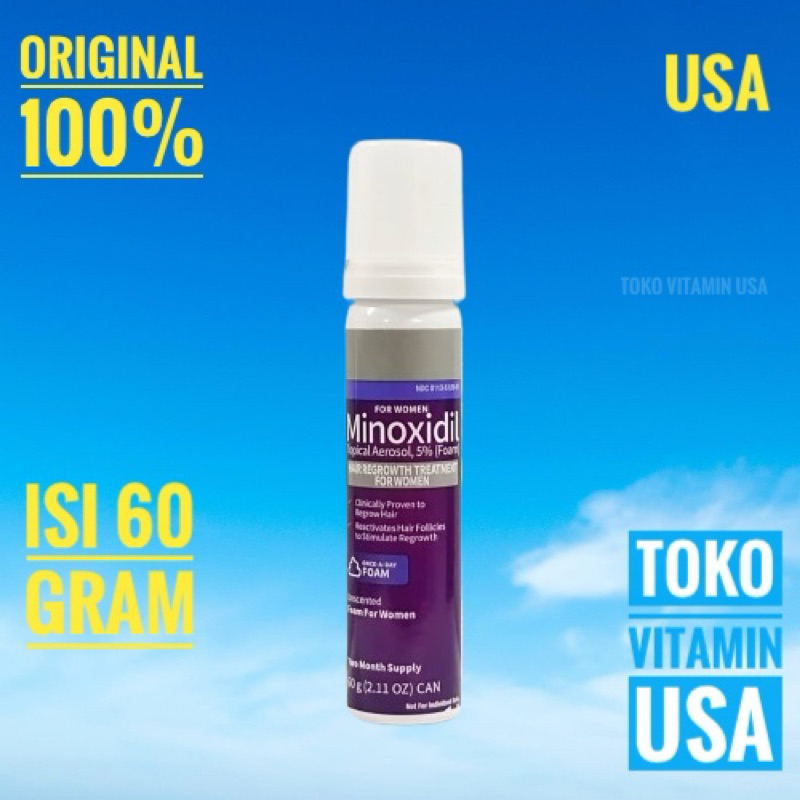 For Women Minoxidil Foam 5% Women isi 60g Kirkland Foam Penumbuh Rambut Wanita