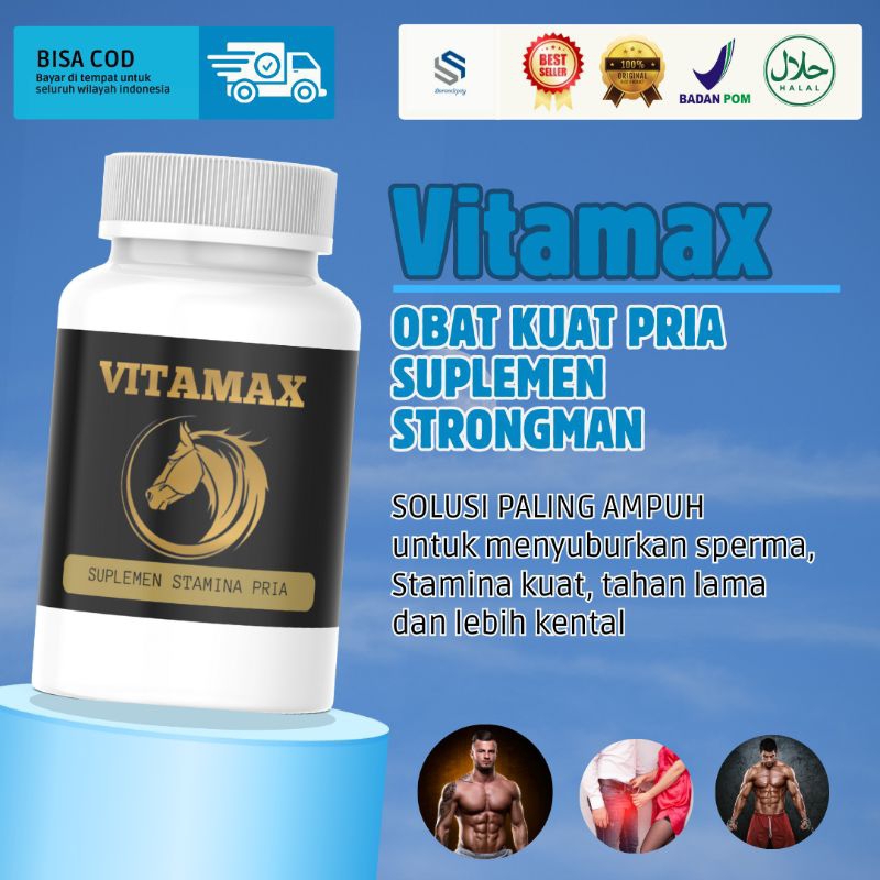 VITAMAX OBAT KUAT PRIA ISI 30 Kapsul Suplemen Strongman Pria Tangguh