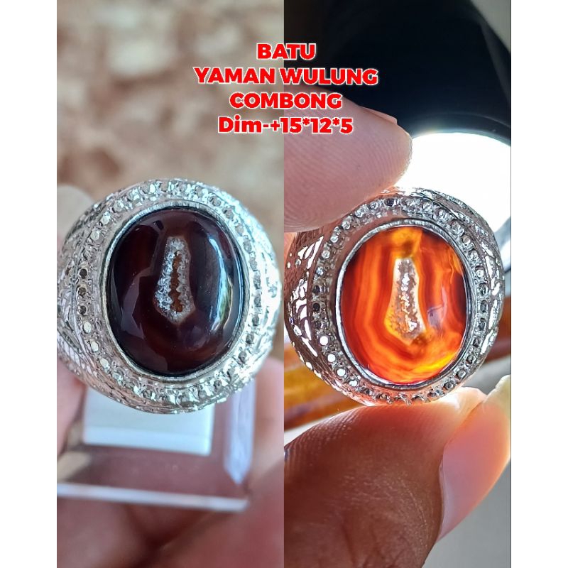 BATU AKIK YAMAN WULUNG COMBONG ASLI NATURAL