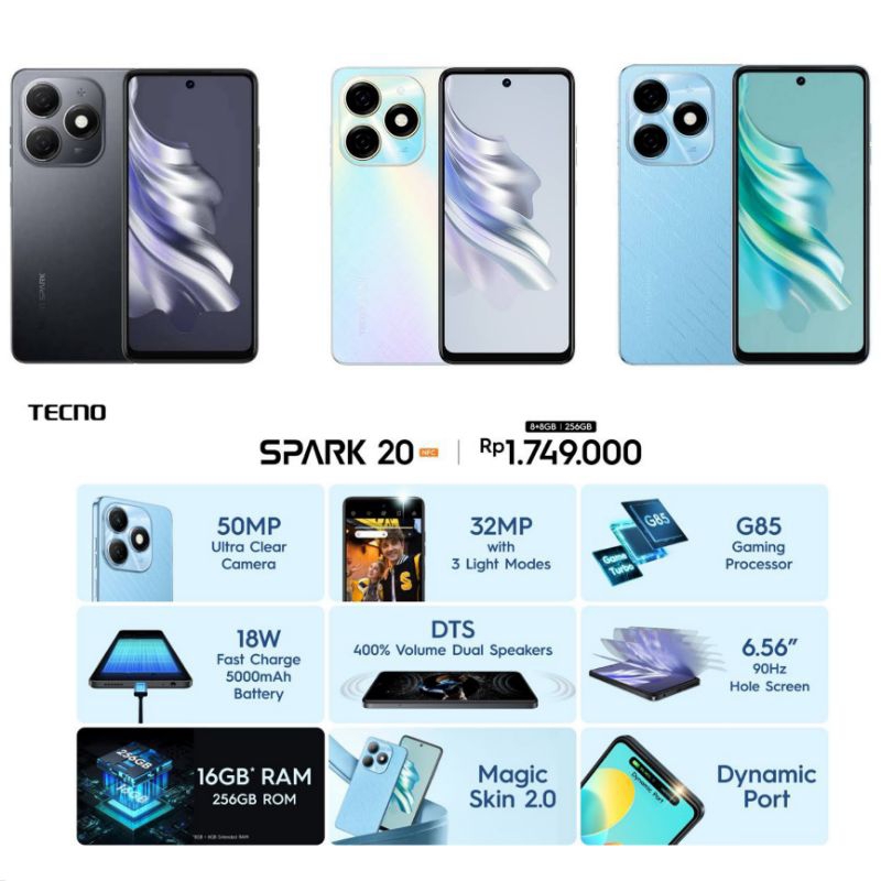 Tecno Spark20 NFC