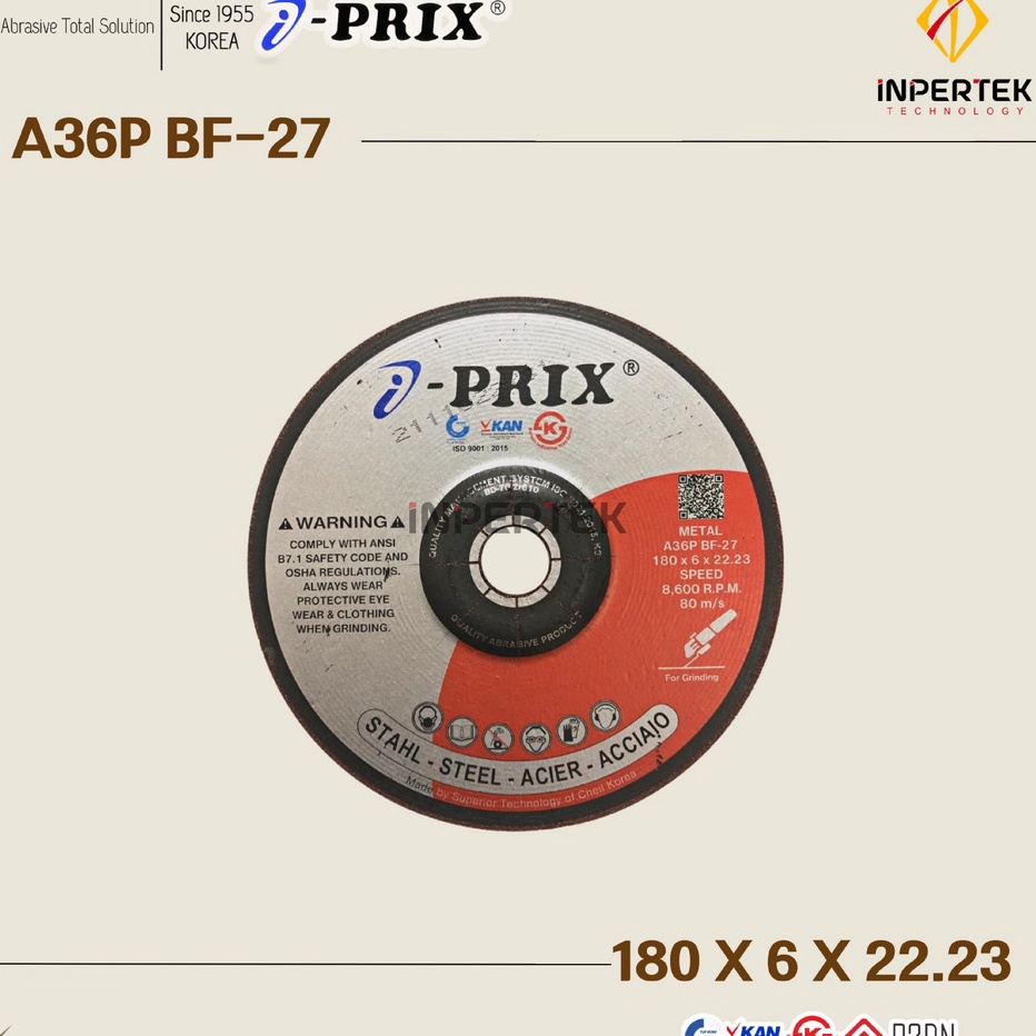 TERBARU Batu Gerinda 7 Inch IPRIX Poles 18 X 6 Mata Asah IPRIX Grinding 7