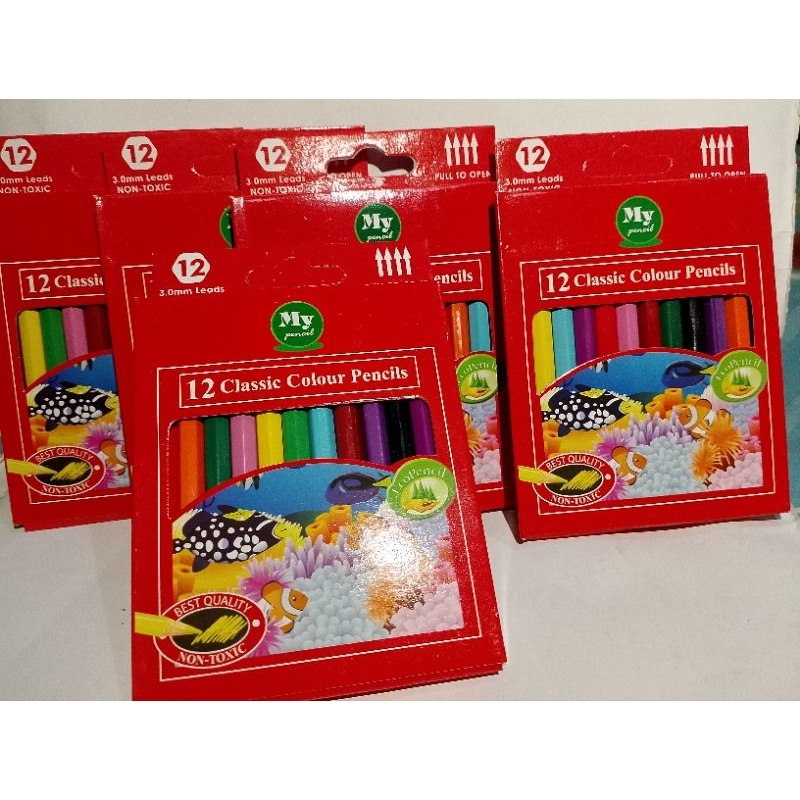 

pensil warna isi 12 Pcs batang pensil