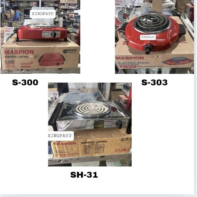 Kompor Listrik Maspion SH 31/ S 300/ S 303