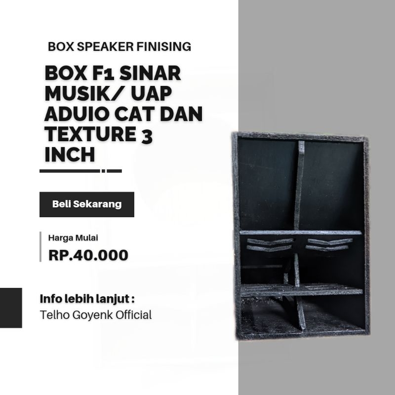 BOX F1 SINAR MUSIK /UAP PRO AUDIO 3 INCH FULL CAT DAN TEXTURE