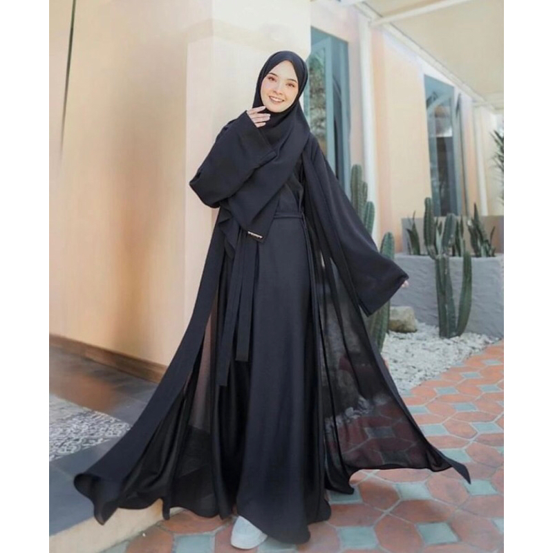 ELMEYRA ABAYA SET OUTER PASHMINA