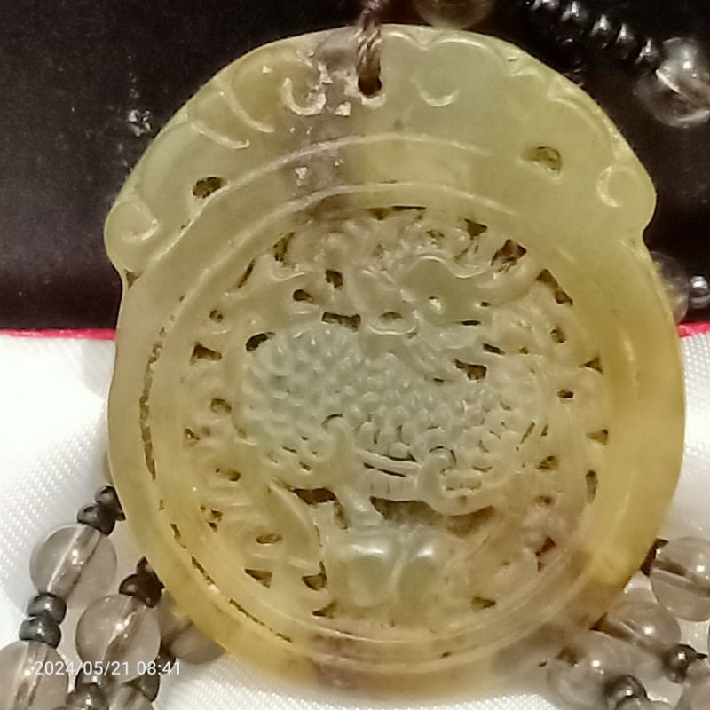 kalung fengshui giok qilin chiling uk 4,5 cm