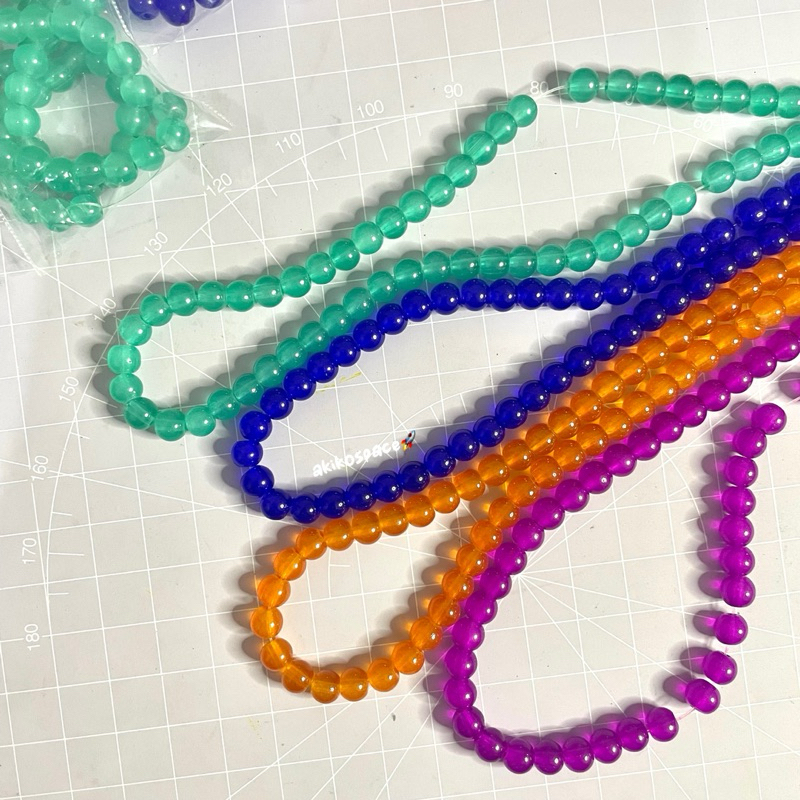 Manik Bulat Kaca 6mm