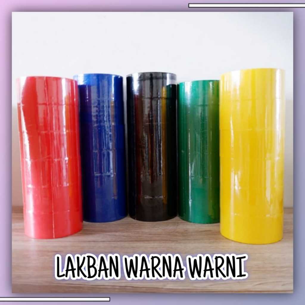

LAKBAN WARNA WARNI STAR TAPE/ ISOLASI WARNA 4.5CMX80Y