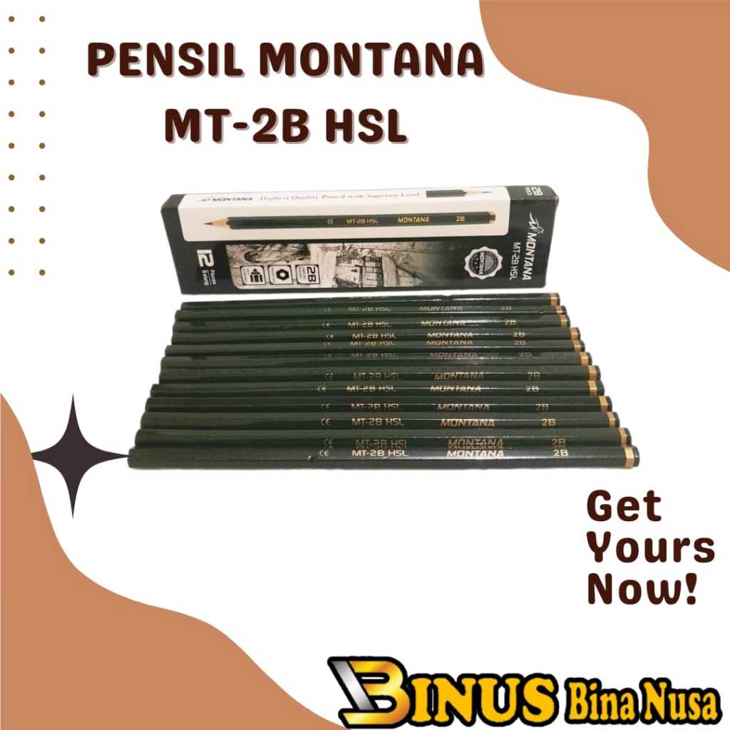 

Pensil 2B Montana Hijau / EKSIS Pencil Murah Harga per lusin