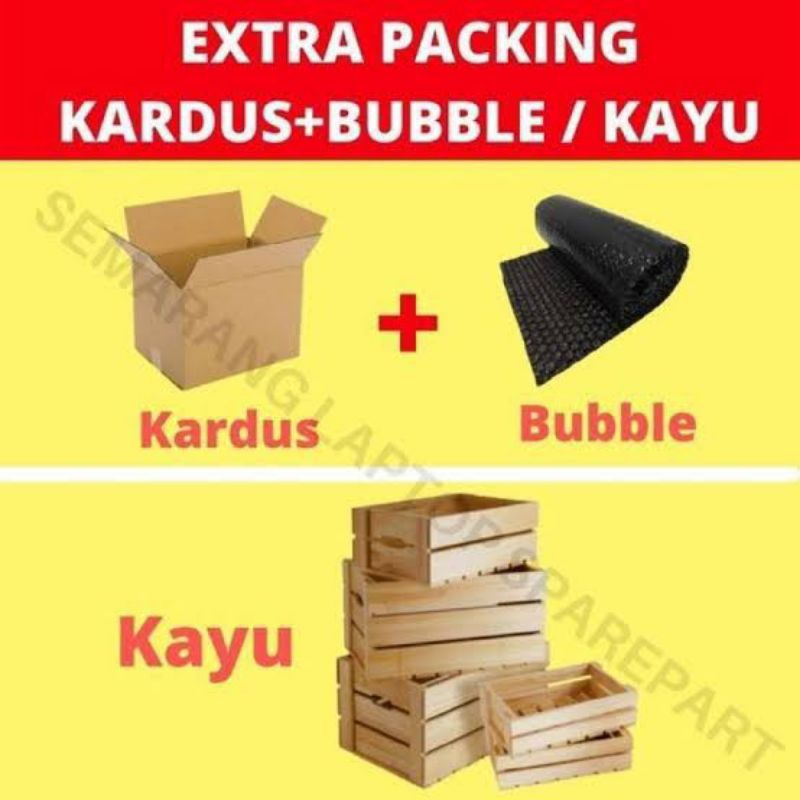 

paking kayu +dus + bubblewrap