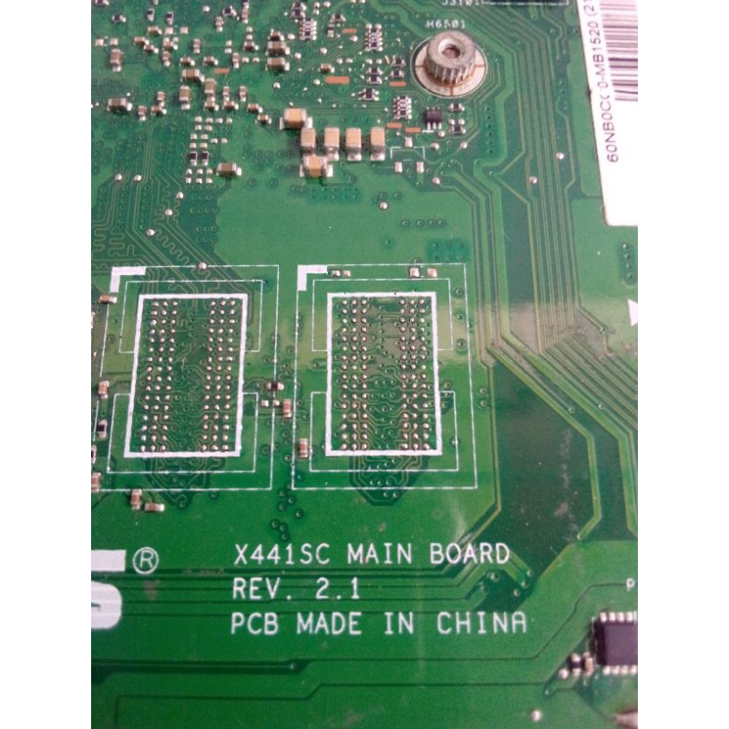 motherboard rusak laptop Asus X441sc komponen lengkap