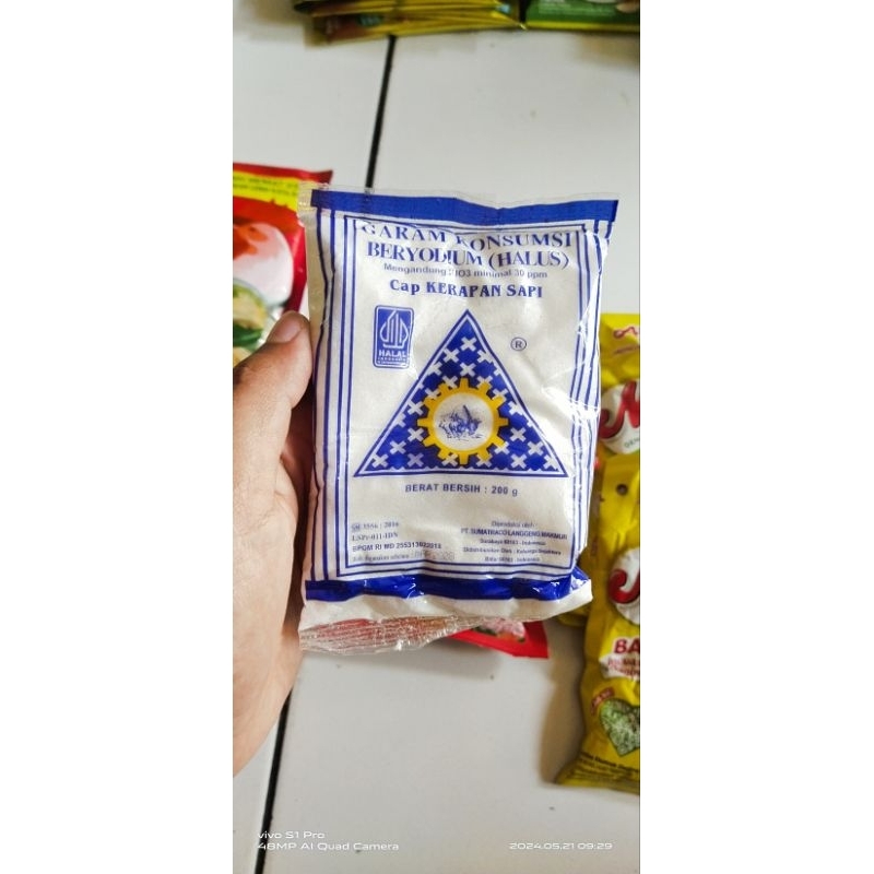 

Garam Konsumsi Cap Kerapan Sapi 200g