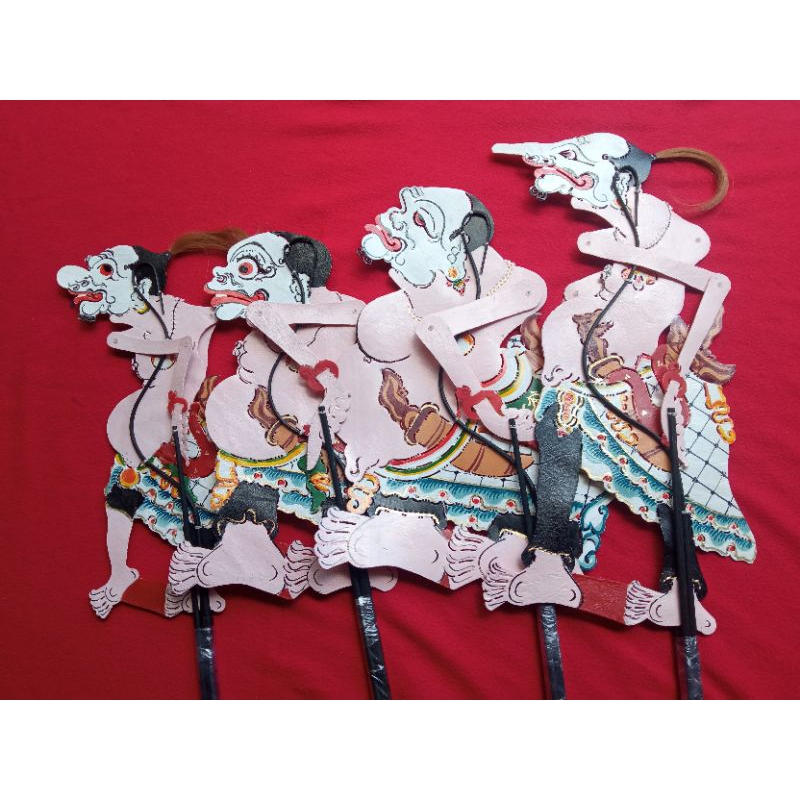 Wayang kulit asli indonesia Wayang Punakawan/satu set punokawan Seno
