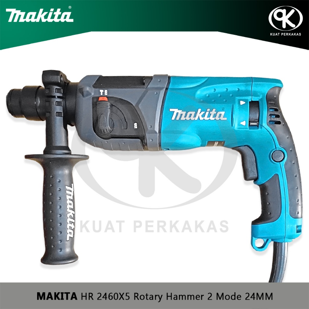 Rotary Hammer 2 Mode MAKITA HR 2460X5 Mesin Bor Bobok Beton 24MM 780W