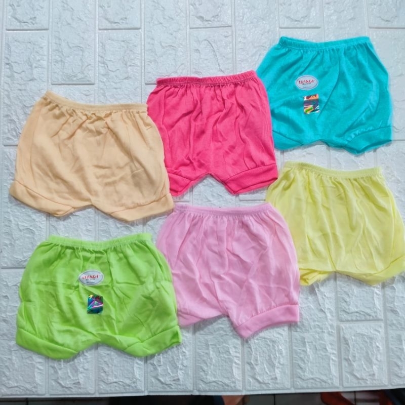 Usagi 12 Pcs || Celana Pendek Usagi SNI || Celana Pendek Bayi Usagi Warna Polos || Celana Pendek Bab