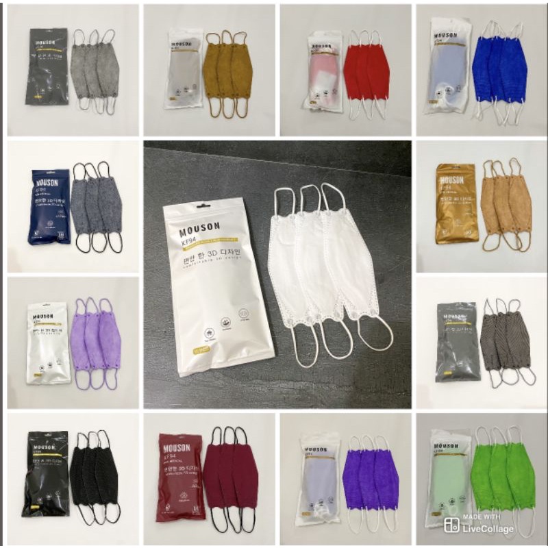 ( LLM ) MOUSON Masker KF94 4 Ply Evo Plusmed Masker 4D KF 94