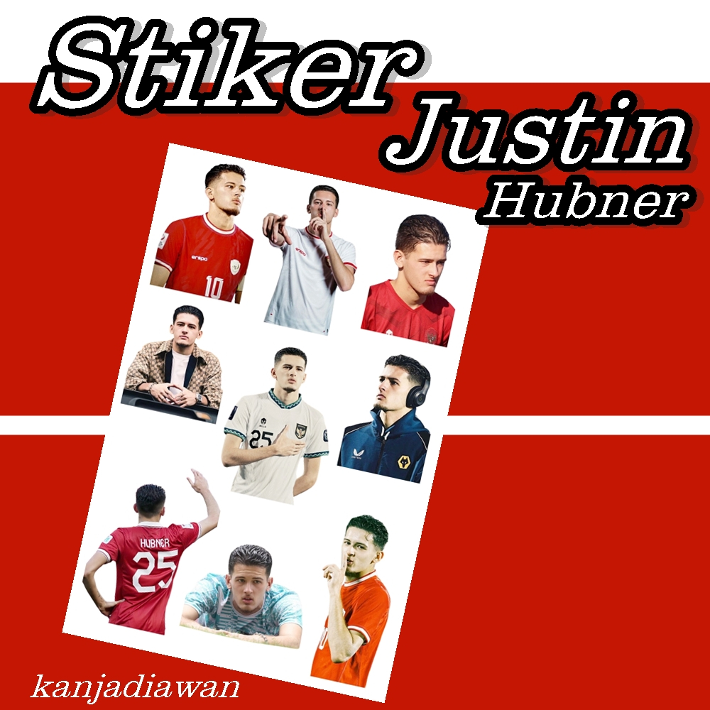 

Justin Hubner Sticker Set DIY CASE Stiker HP Justin Hubner