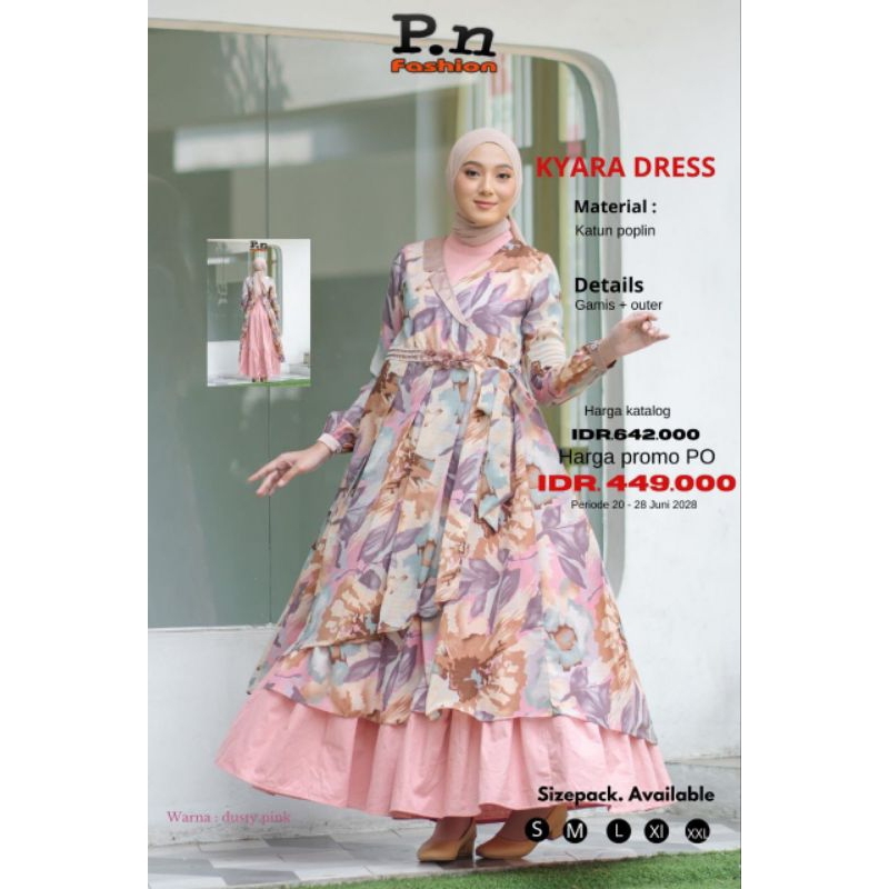 Kyara Dress By Pn Fashion / PN Fashion / Gamis PN Fashion