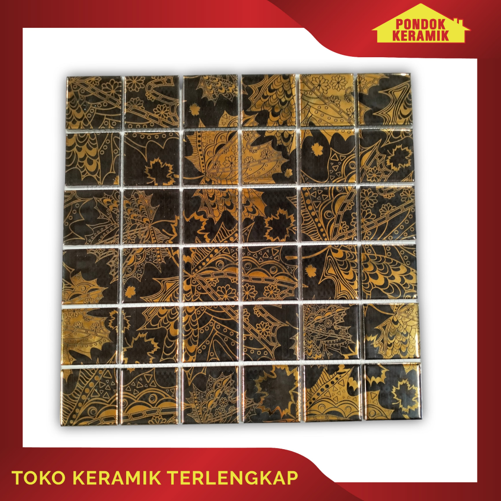 Mosaic Mozaic Mosaik Tile / Keramik Mosaic Tile / Mosaik Batik Persegi S-18-15