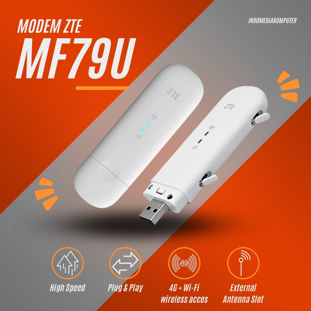 ZTE MF79U Modem USB 4G LTE - Putih