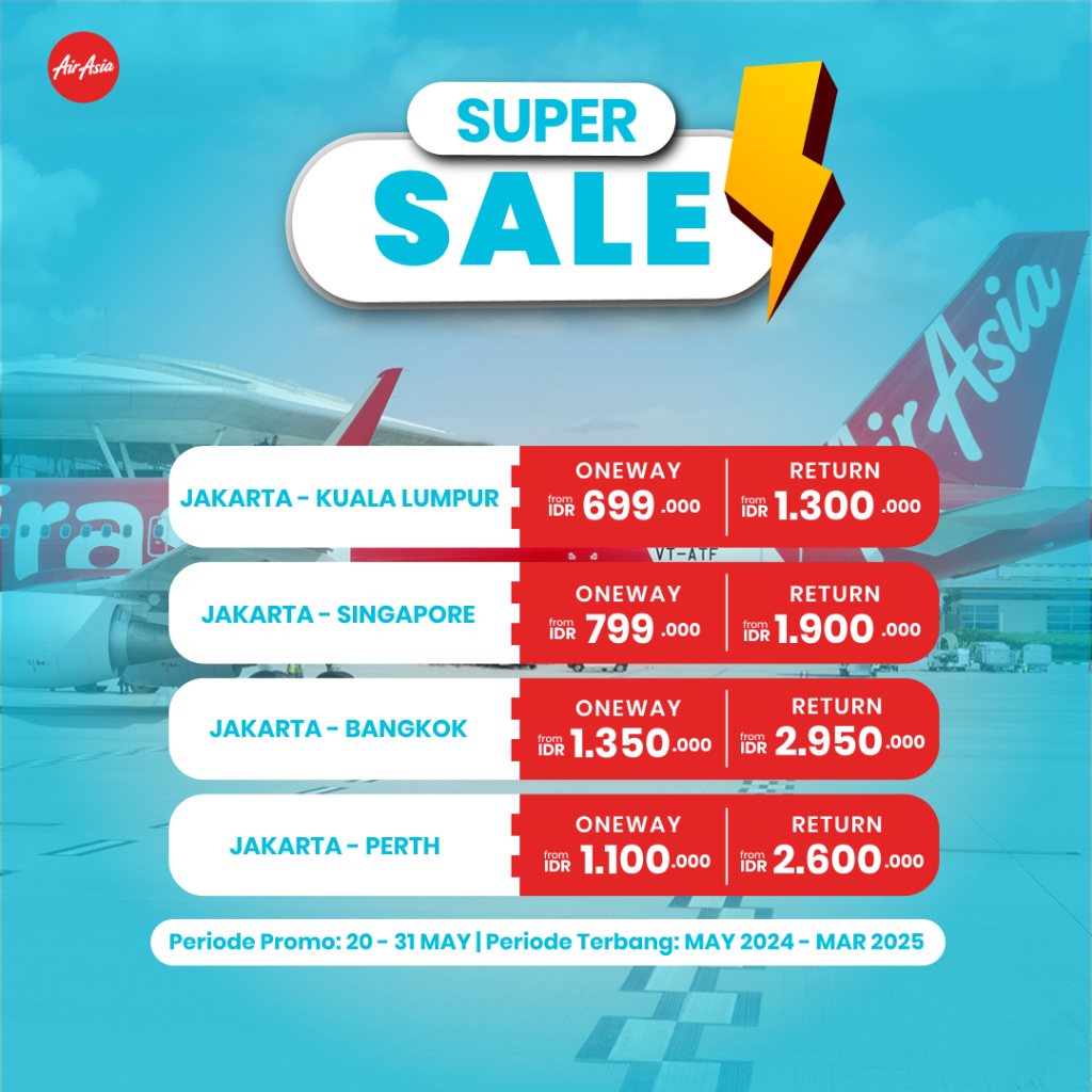 Promo Tiket AirAsia Mei 2024