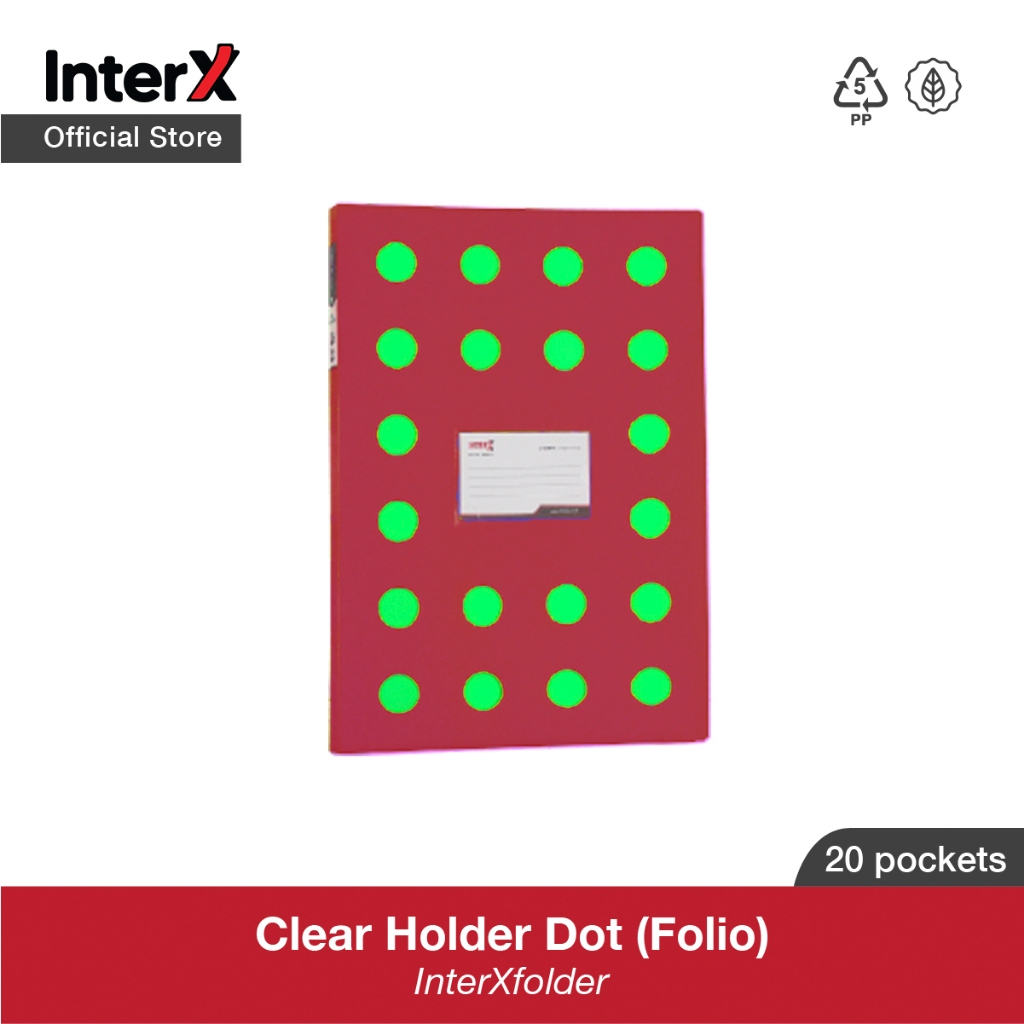 

Clear Holder FC 20 InterXfolder Polkadot