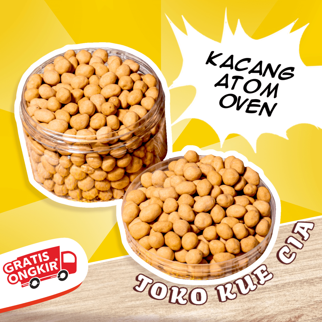 

1KG KACANG ATOM OVEN - Kacang Kiloan / Kacang Atom Oven by Toko Cia