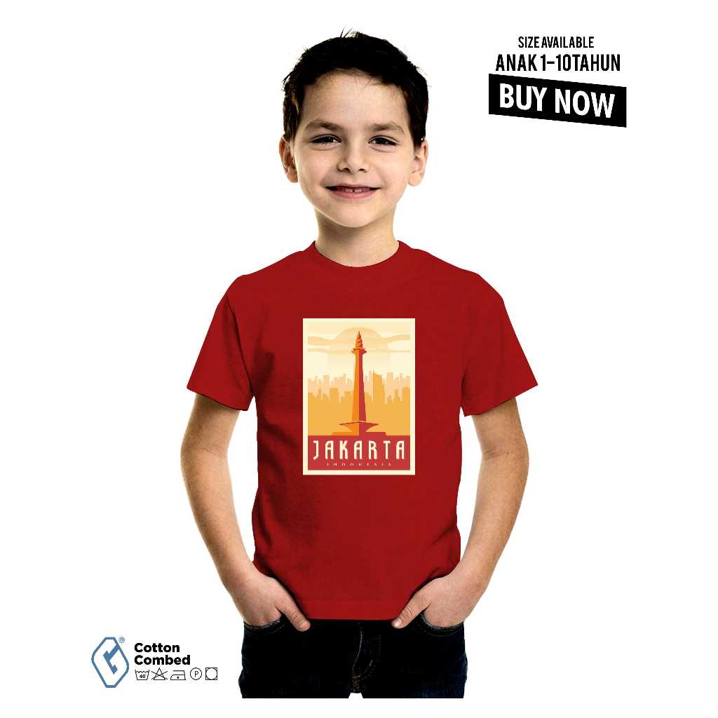 kaos anak monas jakarta / baju anak jakarta monas