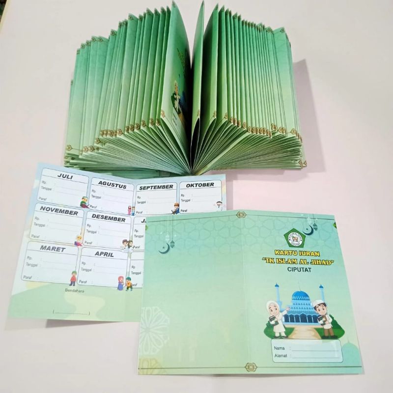 

KARTU KAS WARNA UKURAN 15 X 20 FULL COLLOR KARTU IURAN KARTU PEMBAYARAN