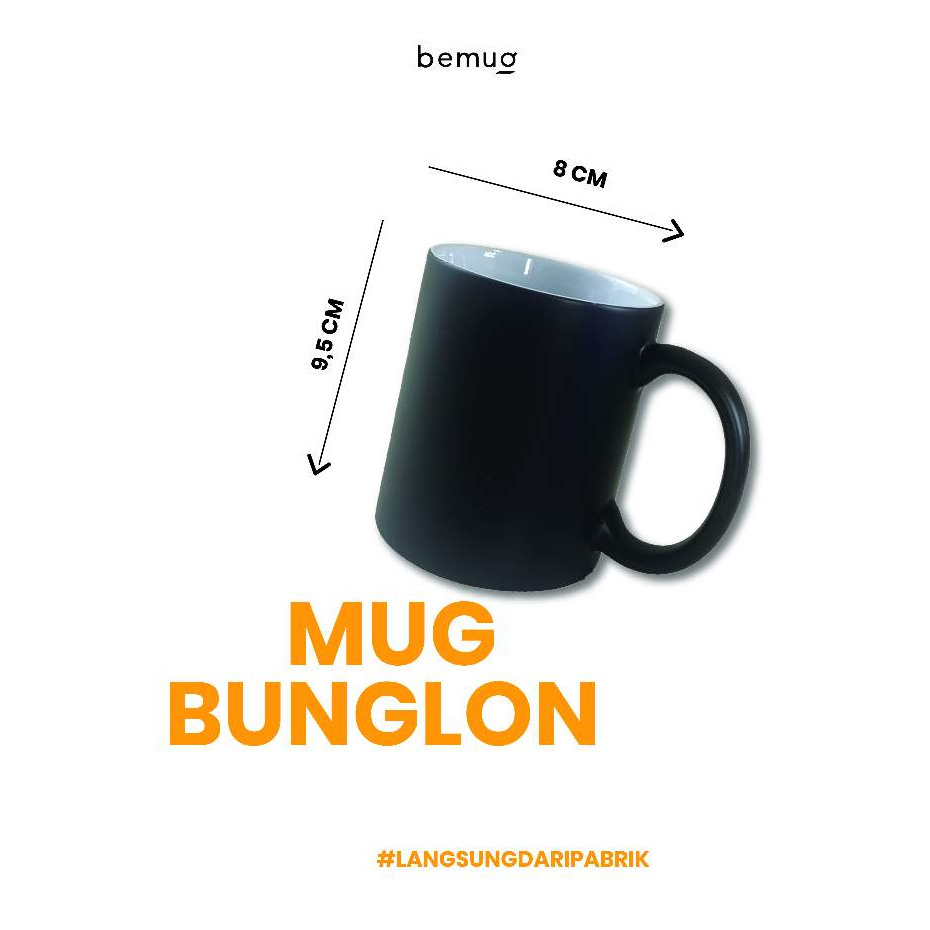 Mug Bunglon polos coating | mug magic polos | mug unik berubah warna