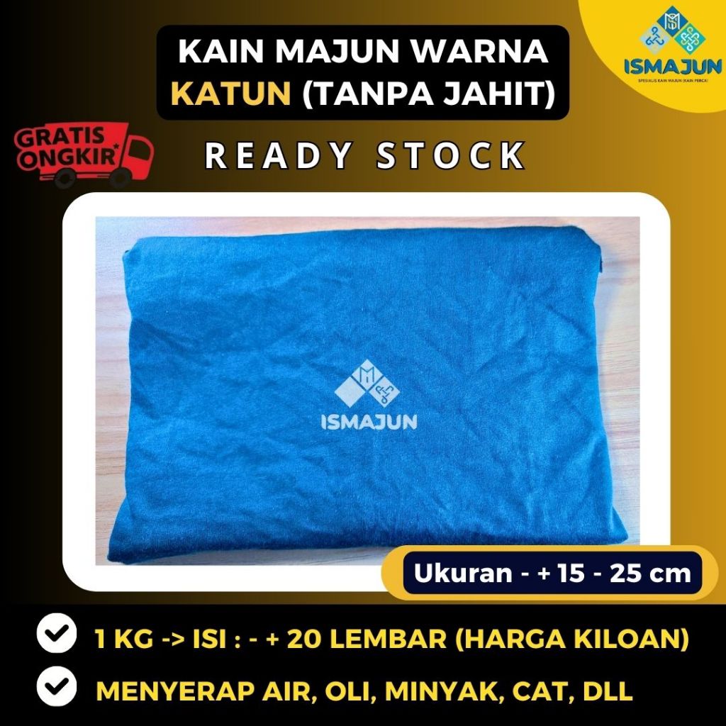 KAIN MAJUN WARNA KATUN - LEMBARAN