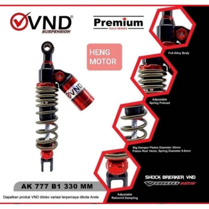 Shock VND Ak 777 330mm Vario 125 Vario 150