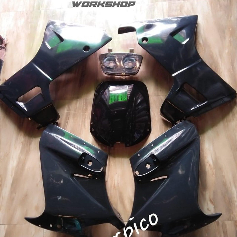 fering serpico fairing serpico lengkap lampu dan windshield