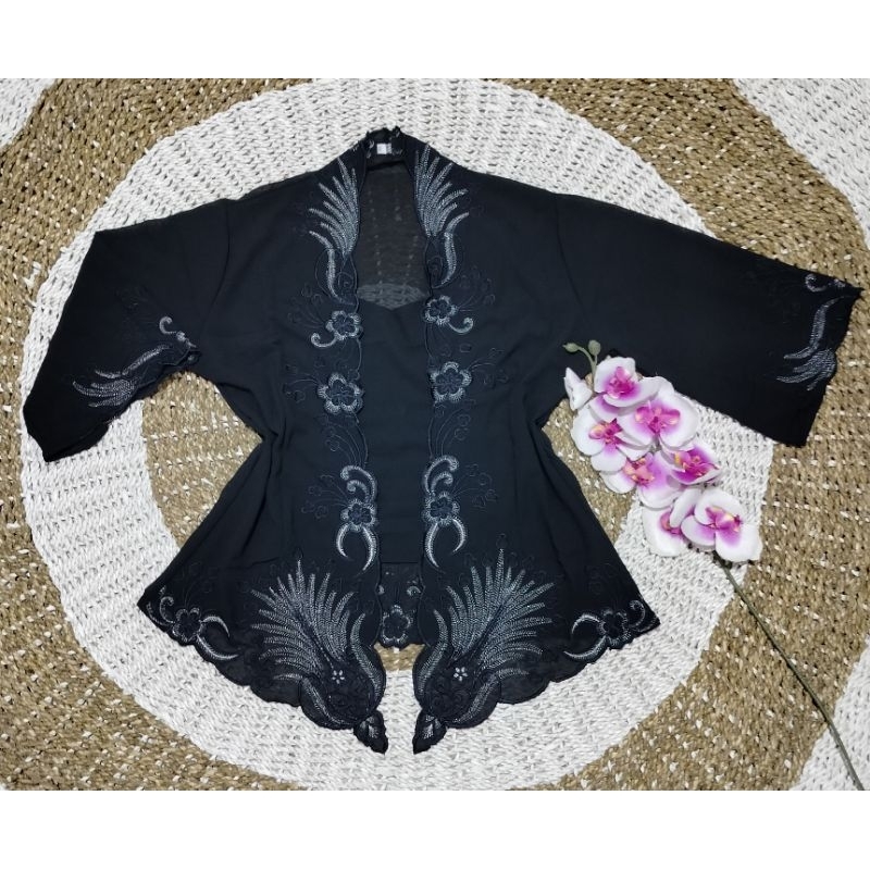 Kebaya Bordir Jumbo/Kebaya Spesial Warna Navy Hitam/Kebaya Bali