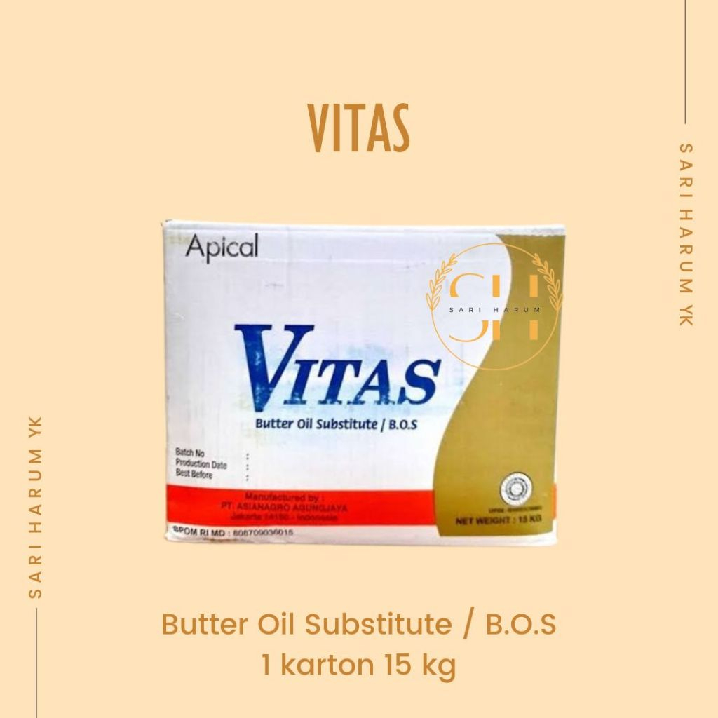 

Butter oil substitute | B.O.S | Vitas 1 karton 15 kg