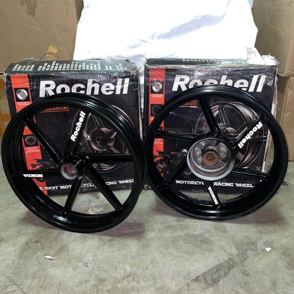 VELG TIGER OLD TAPAK LEBAR SET DEPAN BELAKANG VELG ROCHEL TIGER