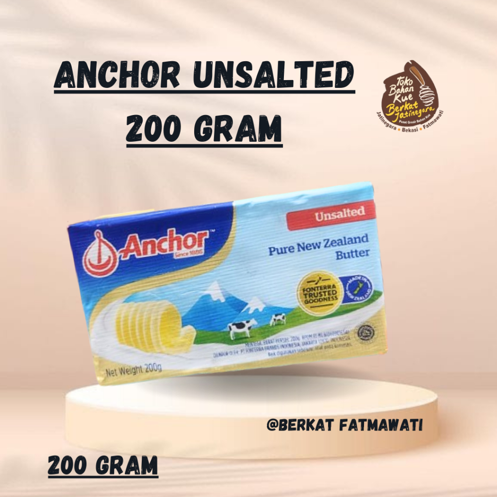 

ANCHOR UNSALTED BUTTER 200 GRAM
