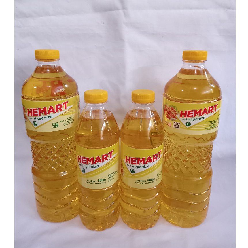 

MINYAK GORENG HEMART BOTOL 500ML/MINYAK GORENG HEMART BOTOL 1 LITER/SEMBAKO MURAH