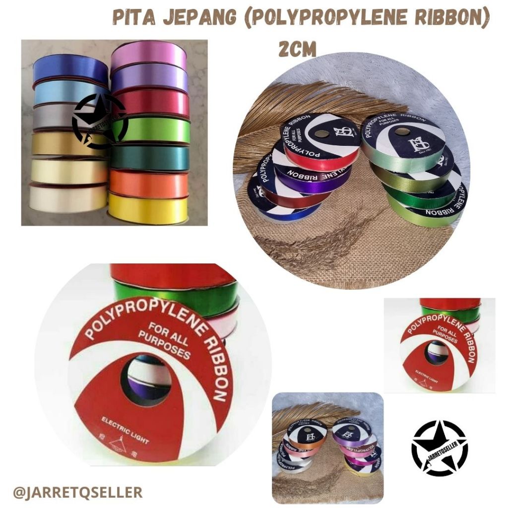 

PITA JEPANG (POLYPROPYLENE RIBBON) 2CM || Pita Kado Jepang Polos Warna Warni 2cm || Pita Kado Jepang Polos 12 Meter Ribbon Polypropylene