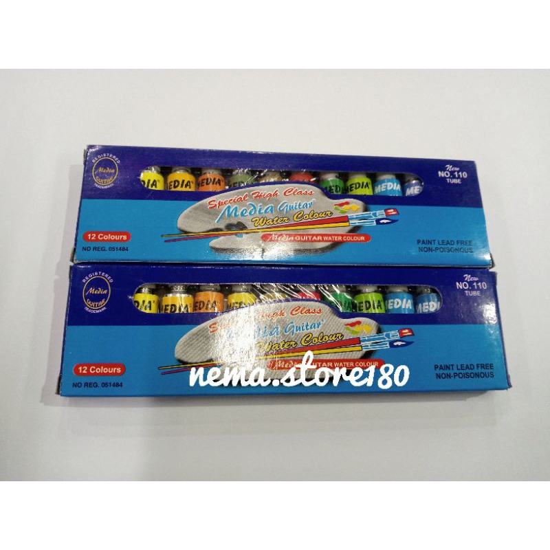 

CAT AIR 12 WARNA WATER COLOR MEDIA GUITAR 110 DAN 120