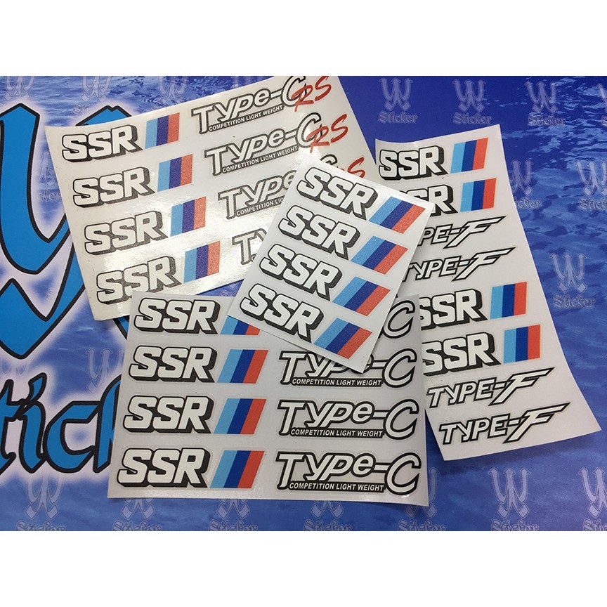 sticker sportrim SSR Stiker SSR Type C Type RS Type F