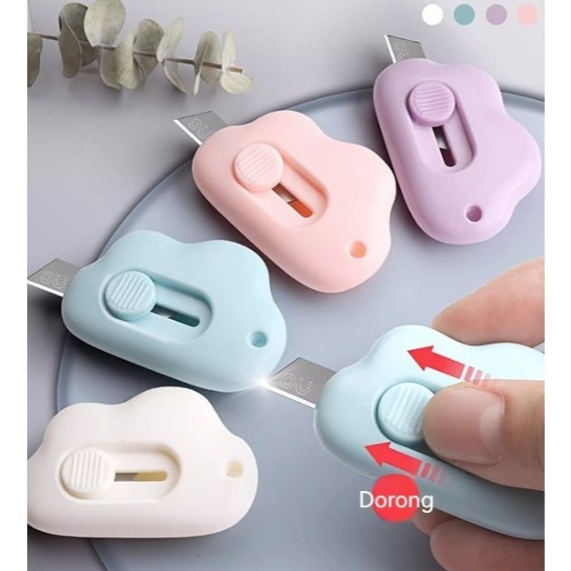 

COD Joymart Cutter Mini Travel Kit Pemotong Kertas Portable Lucu Mini Cutter Polos Warna Warni