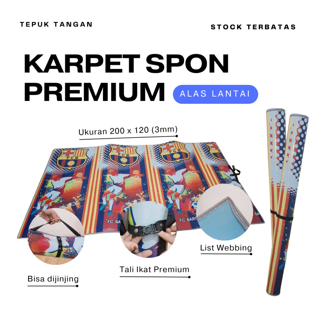 KARPET SPONS PREMIUM LEBIH TEBAL DAN ELEGAN tebal 3mm/KARPET PLASTIK/KARPET SPONS KARAKTER