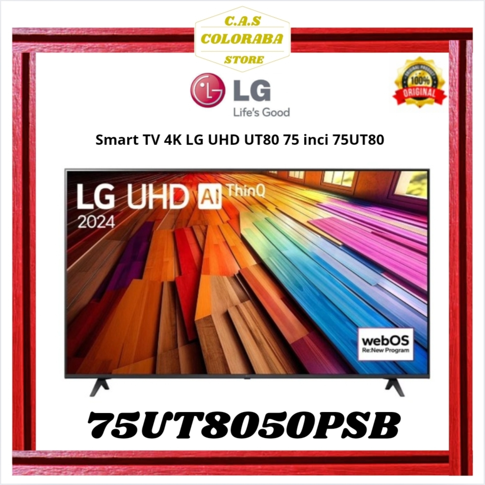 TV LG 75UT8050PSB SMART TV 75 INCH LED 4K UHD 75UT8050 75UT 758050PSB SMART TV LG 75 INCH