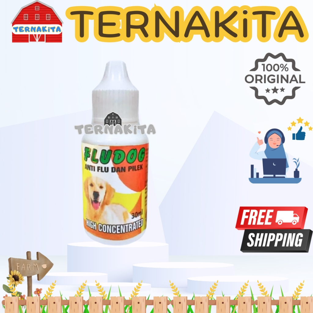 FLUDOG - Obat Tetes Batuk Pilek Flu Hewan Anjing Formula Jepang