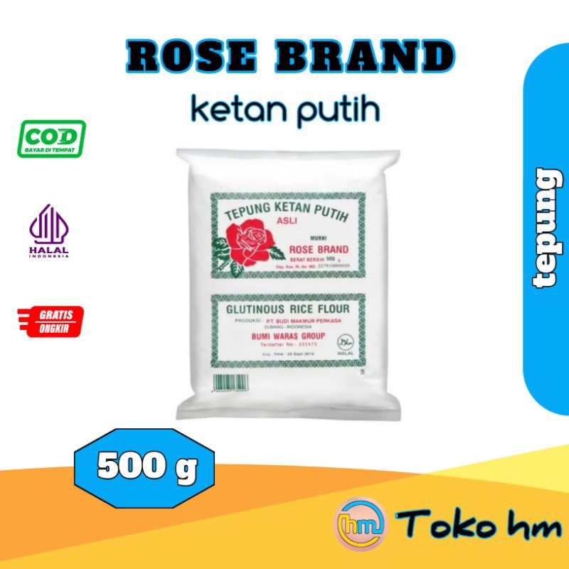 

TEPUNG ROSE BRAND KETAN PUTIH 500GR