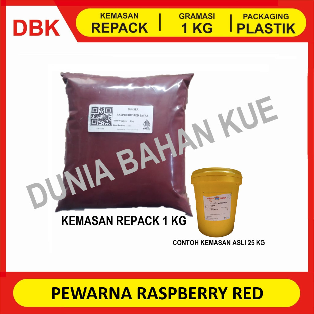 

PEWARNA MAKANAN FOOD GRADE RASPBERRY RED / PINK || 1 KG