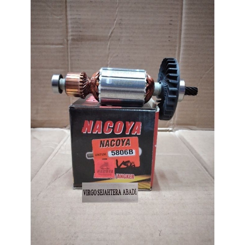 NACOYA ARMATURE ANGKER 5806B UNTUK MESIN CIRCULAR SAW MAKITA 5806 B
