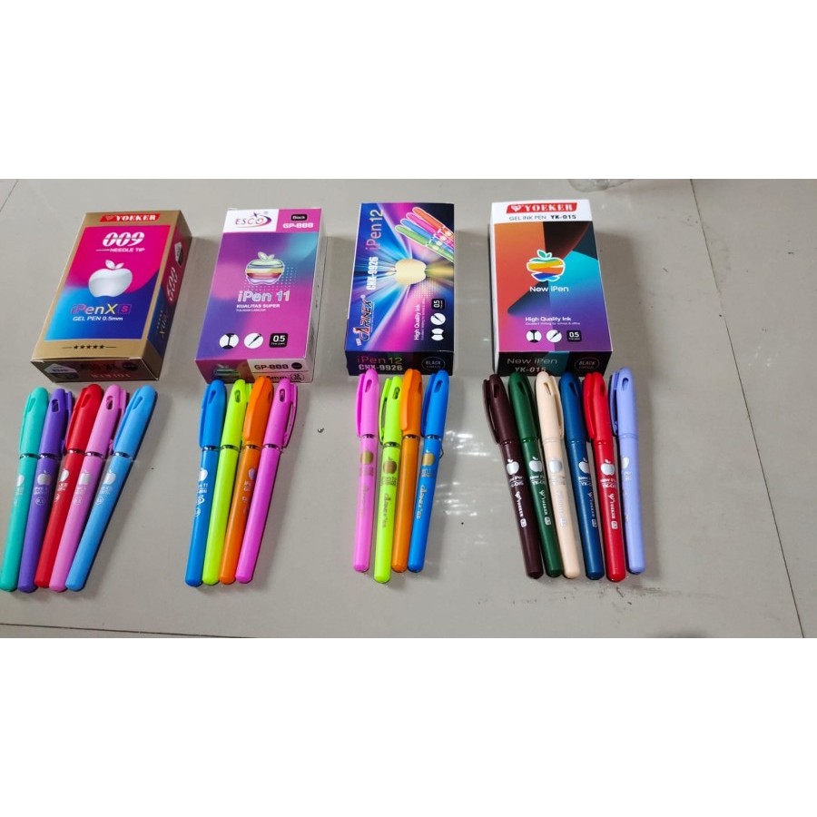 

Pulpen gel motif ipen 15 0.5 mm 12 pcs
